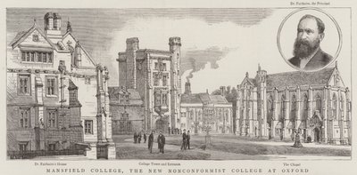 Mansfield College, das neue nonkonformistische College in Oxford von Henry William Brewer